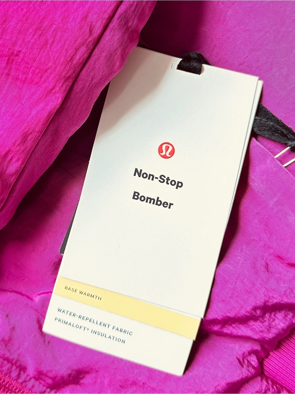 NWT Lululemon Non-Stop Bomber Jacket Size 8 Ripened Raspberry PrimaLoft Pink - Picture 3 of 8